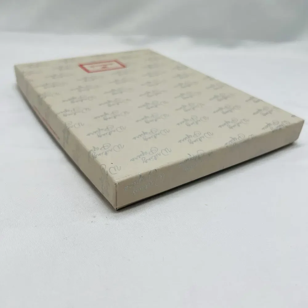 VTG Hallmark Christmas Stationery Writing Papers Set Embossed Seal Holly Berries